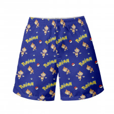 Pokemon Chimchar Beach Shorts Swim Pants Swimming Trunks - Chimchar Character Series Art