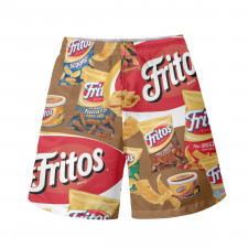 Fritos Beach Shorts Swim Pants Swimming Trunks - Fritos Mania Collage Logo
