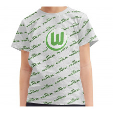 VFL Wolfsburg Football Club Tee T-Shirt - Wolfsburg Football Club Medley Monogram Wordmark