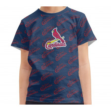 MLB St. Louis Cardinals Tee T-Shirt - St. Louis Cardinals Medley Monogram Wordmark
