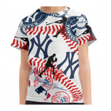 MLB New York Yankees Tee T-Shirt - New York Yankees Mania Collage Logo