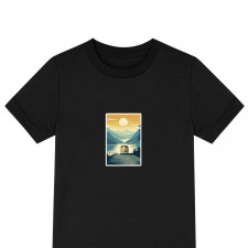 Volkswagen Tee Shirt T-Shirt Short Sleeve - Volkswagen T1 Van Minimalist Art