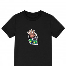 One Piece Kuma Tee Shirt T-Shirt Short Sleeve - Kuma Showing Hand Sticker