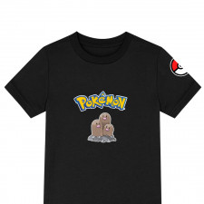 Pokemon Dugtrio Tee Shirt T-Shirt Short Sleeve - Dugtrio Character Series Art