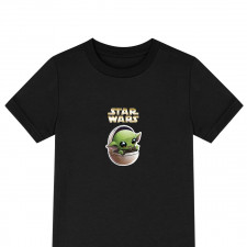 Star Wars Grogu Tee Shirt T-Shirt Short Sleeve - Grogu Aka Baby Yoda Spaceship