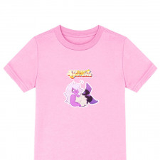 Steven Universe Amethyst Tee Shirt T-Shirt Short Sleeve - Amethyst Half Lying Down