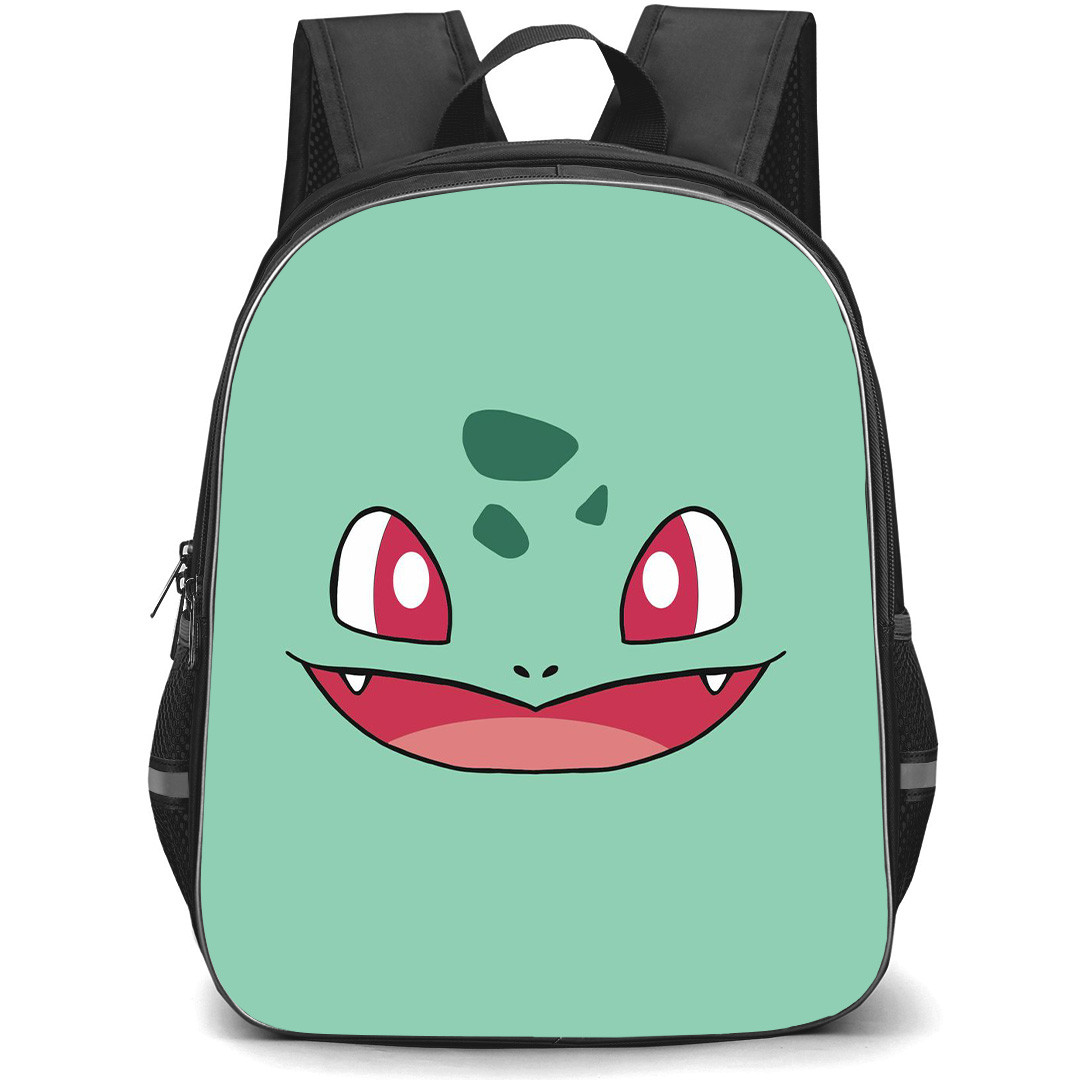 Pokemon Bulbasaur Backpack StudentPack - Bulbasaur Minimalist Art On Cyan Background