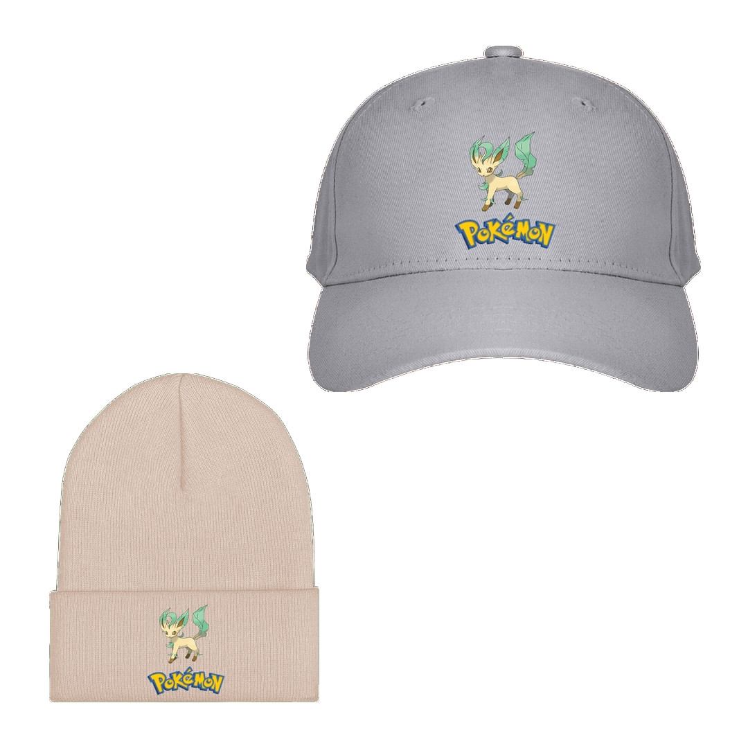 Pokemon Leafeon Baseball Cap Beanie Hat - Leafeon Character Series Art