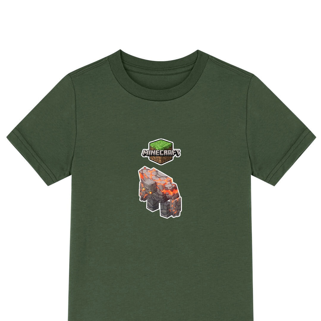 Minecraft Redstone Golem Tee Shirt T-Shirt Short Sleeve - Redstone Golem Chibi Art Series