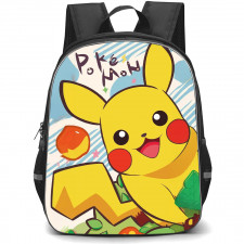 Pokemon Pikachu Backpack StudentPack - Pikachu Smile Cartoon Art