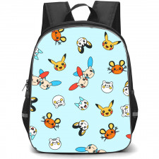 Pokemon Backpack StudentPack - Pokemon Faces Chibi Pattern Art