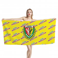 Slask Wroclaw Bath Beach Towel - Wroclaw Football Club Medley Monogram Wordmark