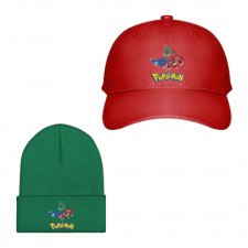 Pokemon Baseball Cap Beanie Hat - Kyogre Groudon Rayquaza Super Ancient Pokemon Cartoon Art Series