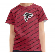 NFL Atlanta Falcons Tee T-Shirt - Atlanta Falcons Medley Monogram Wordmark