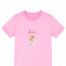 Barbie Tee Shirt T-Shirt Short Sleeve - Barbie Surfing