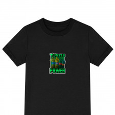 Ninja Turtles Tee Shirt T-Shirt Short Sleeve - Turtle Power Rise Of The Teenage Mutant Ninja Turtles 1987