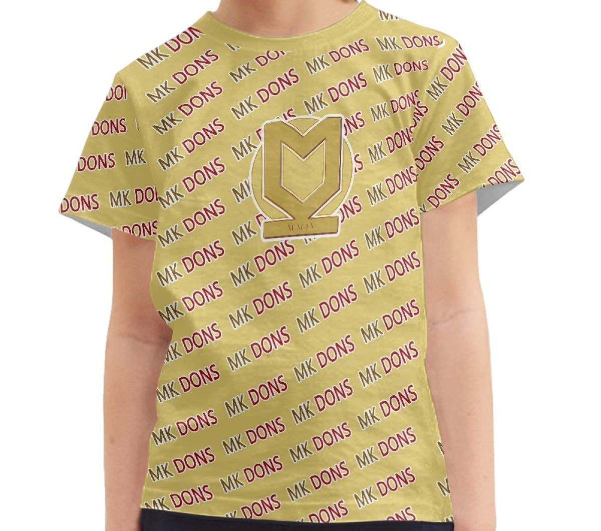 Milton Keynes Dons FC Tee T-Shirt - Dons Football Club Medley Monogram Wordmark