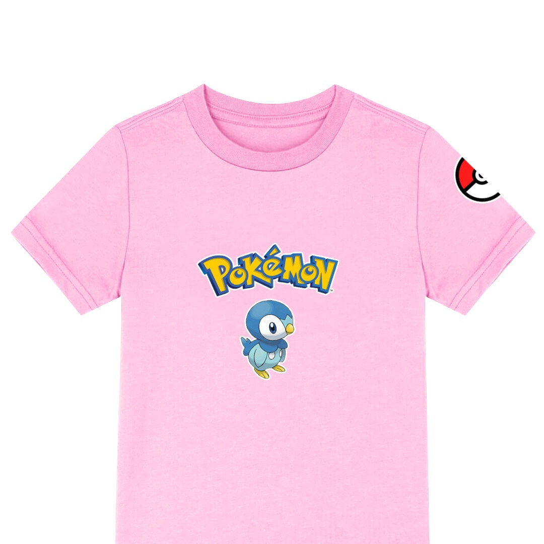 Pokemon Piplup Tee Shirt T-Shirt Short Sleeve - Piplup Character Series Art