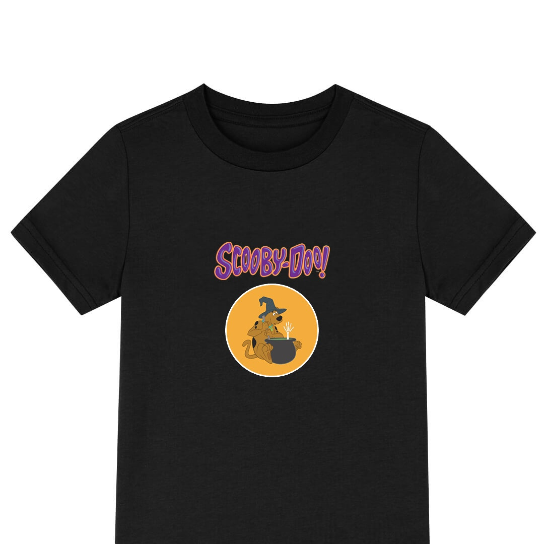 Scooby Doo Scooby Doo Tee Shirt T-Shirt Short Sleeve - Scooby Doo Witch Cauldron Classic Round Sticker