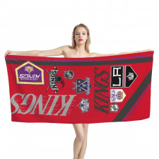 NHL Vegas Golden Knights Bath Beach Towel - Vegas Golden Knights Mania Collage Logo