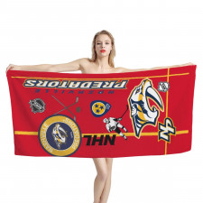 NHL New York Rangers Bath Beach Towel - New York Rangers Mania Collage Logo