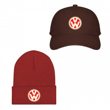 Volkswagen Baseball Cap Beanie Hat - Volkswagen Logo 1945-1948