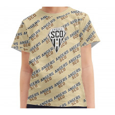 Angers SCO Football Club Tee T-Shirt - Angers Football Club Medley Monogram Wordmark