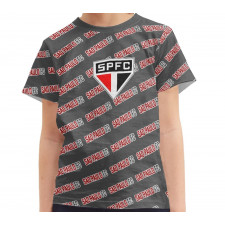 Sao Paulo FC Tee T-Shirt - Sao Paulo FC Football Club Medley Monogram Wordmark