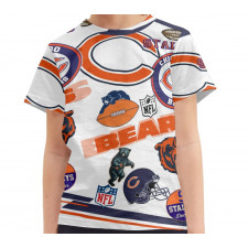 NFL Chicago Bears Tee T-Shirt - Chicago Bears Mania Collage Logo