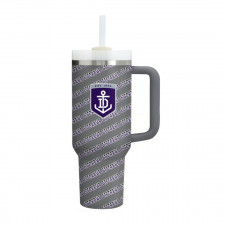 Fremantle Dockers Football Club Quencher H2.0 FlowState Stanley Tumbler 40oz 1.18L - Dockers Football Club Medley Monogram Wordmark