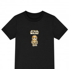 Star Wars C-3PO Tee Shirt T-Shirt Short Sleeve - C-3PO Standing Chibi Art