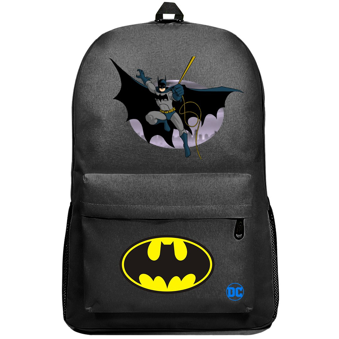 Batman Backpack SuperPack - Batman Swinging Cartoon Art