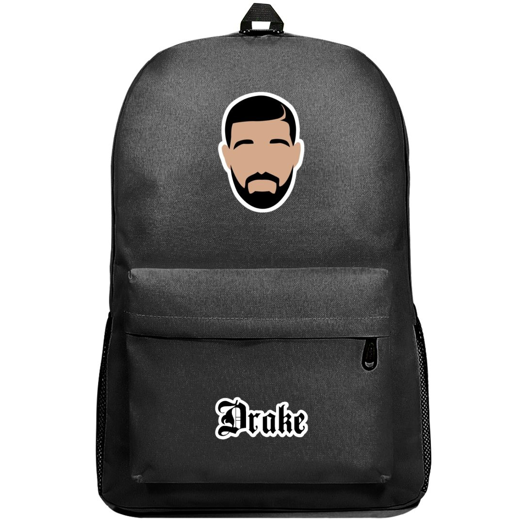 Drake Backpack SuperPack - Drake Minimalist Head Sticker Art