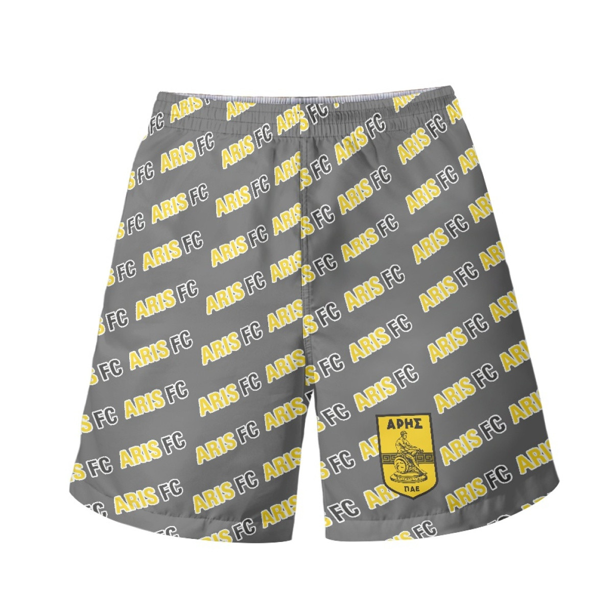 Aris FC Beach Shorts Swim Pants Swimming Trunks - Aris Football Club Medley Monogram Wordmark