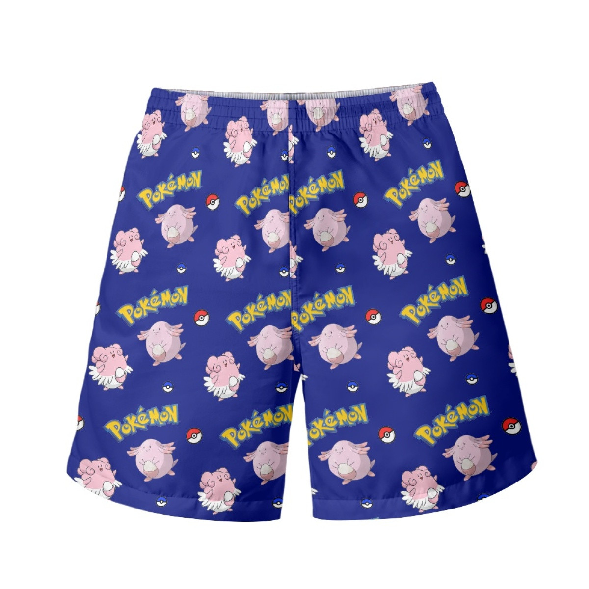 Pokemon Chansey Beach Shorts Swim Pants Swimming Trunks - Chansey Character Series Art