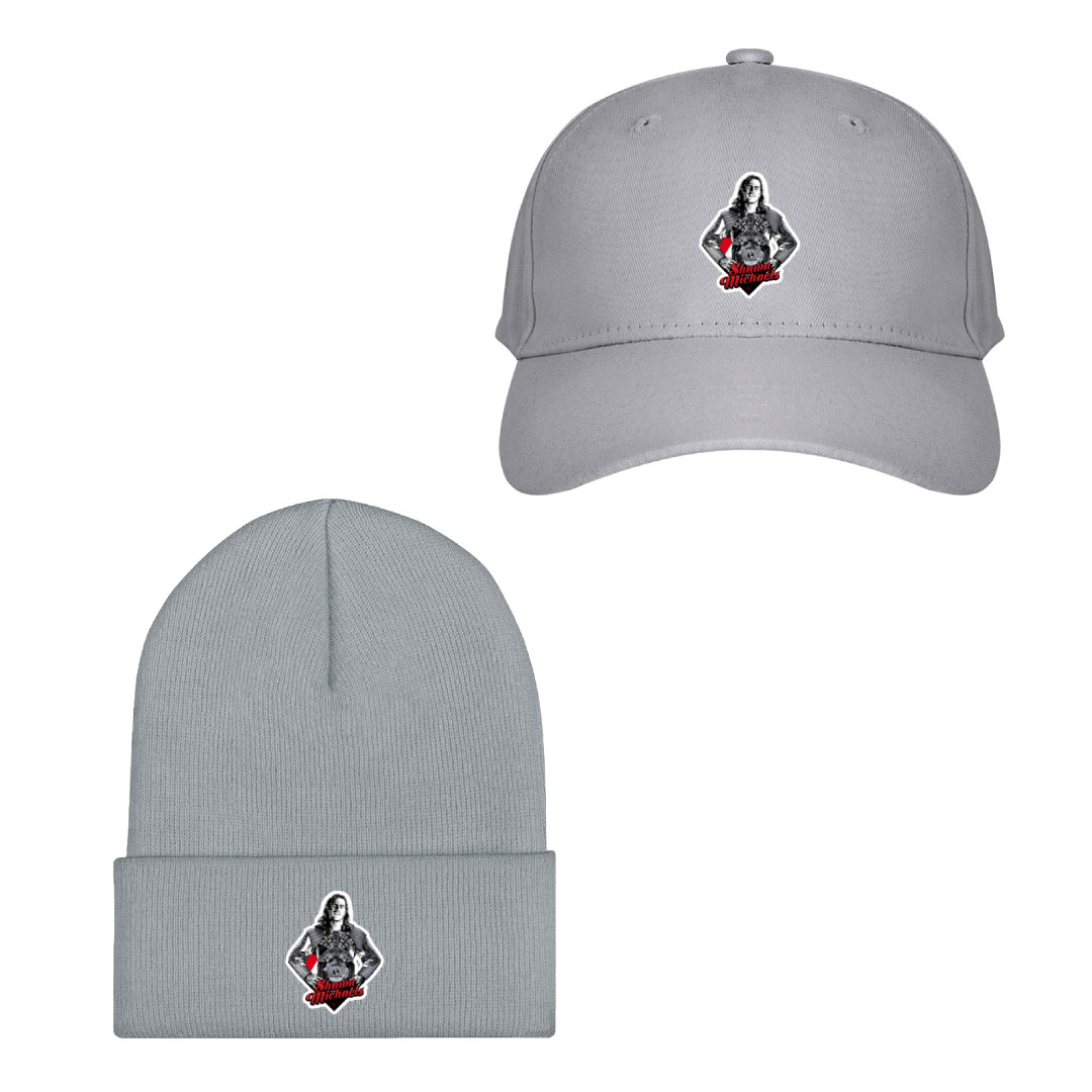 WWE Shawn Michael Baseball Cap Beanie Hat - Shawn Michael Standing Grayscale Sticker Art