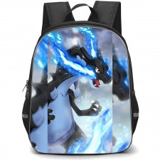 Pokemon Mega Charizard X Backpack StudentPack - Mega Charizard X Raging Anime Art