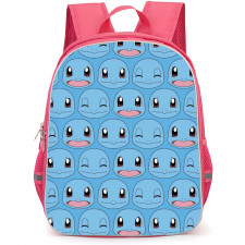 Pokemon Squirtle Backpack StudentPack - Squirtle Faces Pattern Art