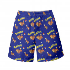 Pokemon Dachsbun Beach Shorts Swim Pants Swimming Trunks - Dachsbun Character Series Art