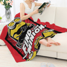 Minions Blanket Throw - Minions Find Your Inner Minion Cartoon Art On Red Background