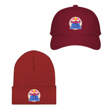Red Bull Baseball Cap Beanie Hat - Red Bull Skate Arcade Event Sticker