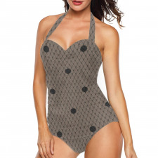 Burga Art Pattern Tankini Halter One Piece Women's Swimsuit - Burga Provocation Pattern Art Poster