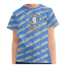 Sheffield Wednesday FC Tee T-Shirt - Sheffield Football Club Medley Monogram Wordmar