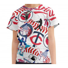 MLB Minnesota Twins Tee T-Shirt - Minnesota Twins Mania Collage Logo