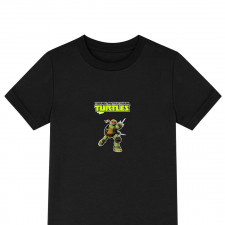 Ninja Turtles Raphael Tee Shirt T-Shirt Short Sleeve - Raphael Rise Of The Teenage Mutant Ninja Turtles 2012 Sais Attack