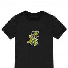 Ninja Turtles Tee Shirt T-Shirt Short Sleeve - Rturtles Skateboarding Rise Of The Teenage Mutant Ninja Turtles 1987