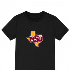 Mustangs Midwestern State University Tee Shirt T-Shirt Short Sleeve - Mustangs Midwestern State University College Football Team Single Logo