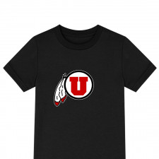Utah Utes Tee Shirt T-Shirt Short Sleeve - Utah Utes College Football Team Single Logo