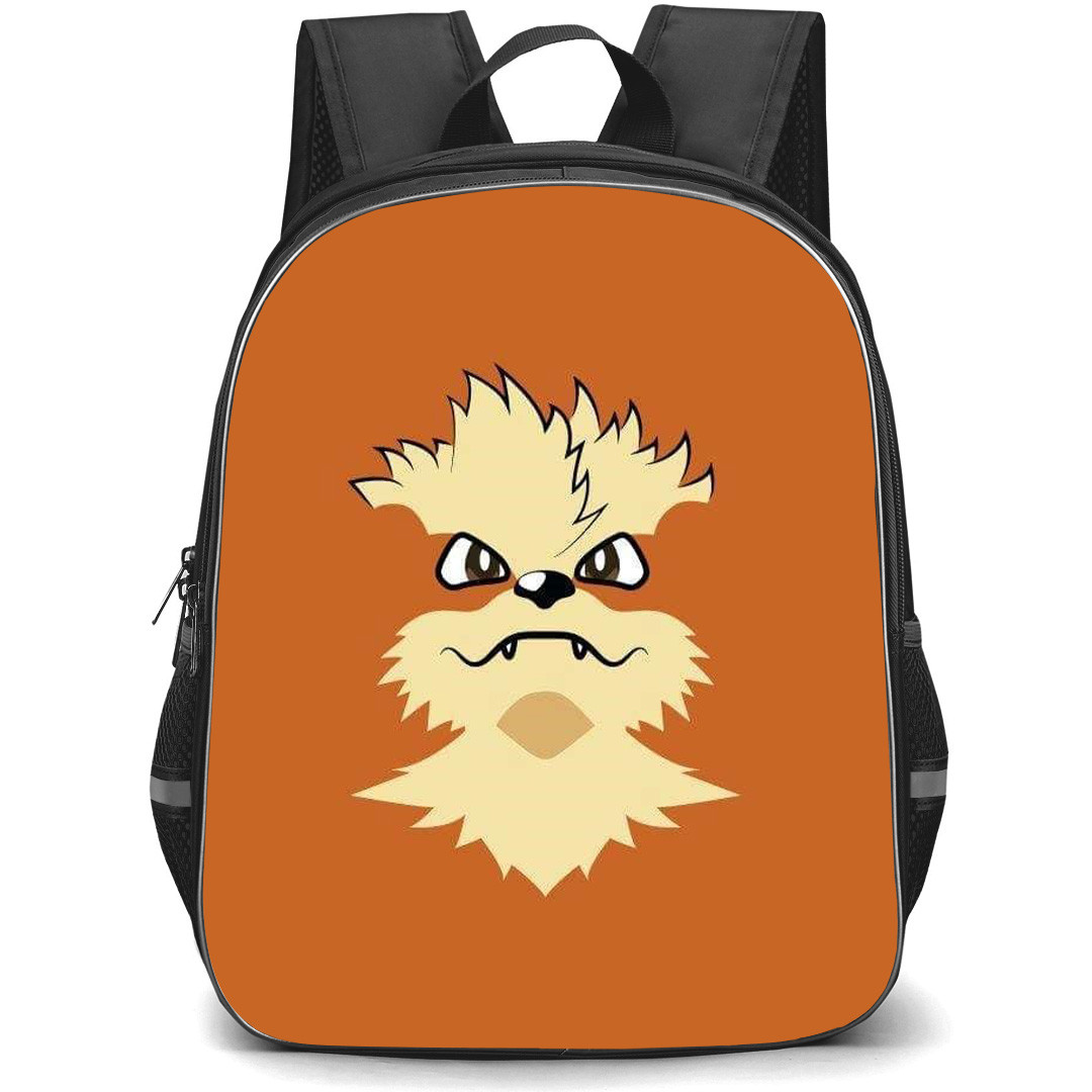 Pokemon Arcanine Backpack StudentPack - Arcanine Minimalist Art On Brown Background