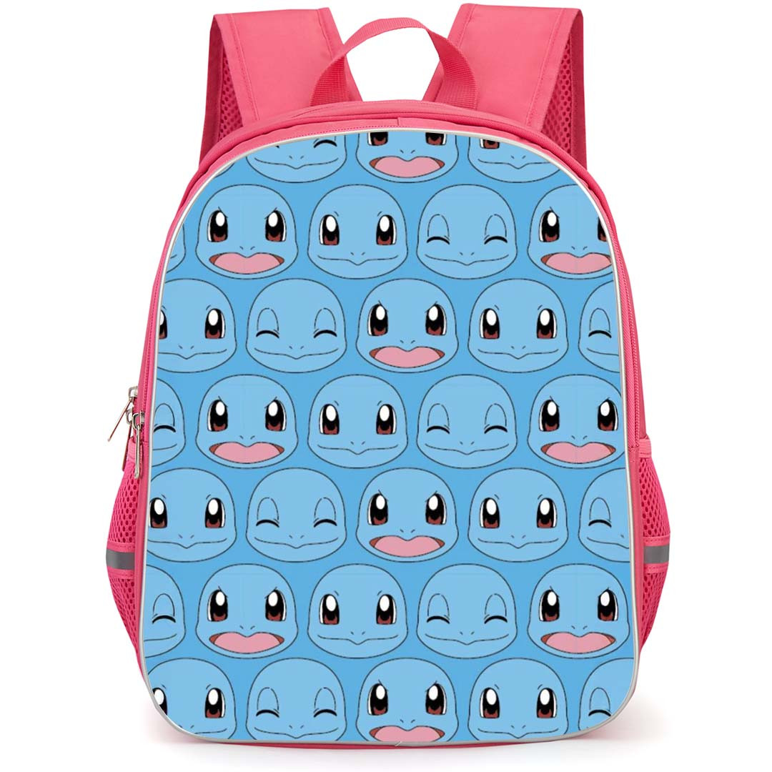 Pokemon Squirtle Backpack StudentPack - Squirtle Faces Pattern Art